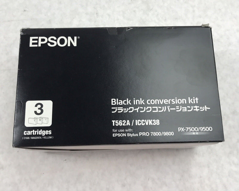 Epson T5652A ICCVK38 PX-7500/9500 Black Ink Conversion Kit 3 Cartridges