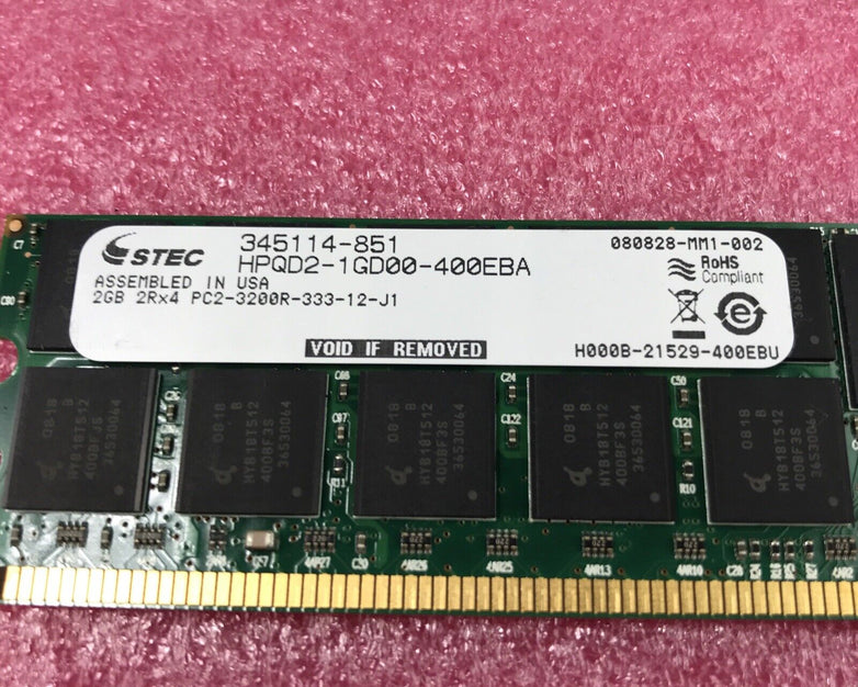 (Lot of 16) Stec 2GB Ram 345114-851 2Rx4 PC2