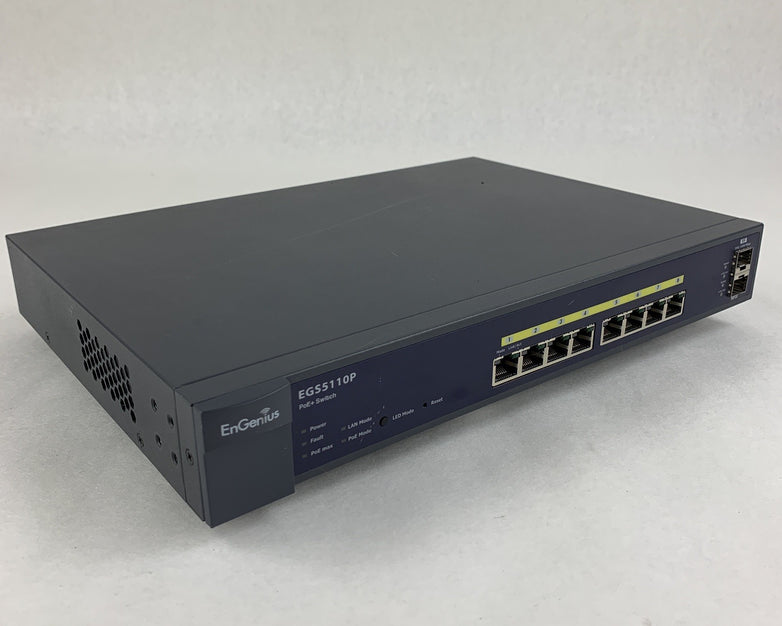 EnGenius EGS5110P 8 port Gigabit PoE Smart Switch Tested Reset