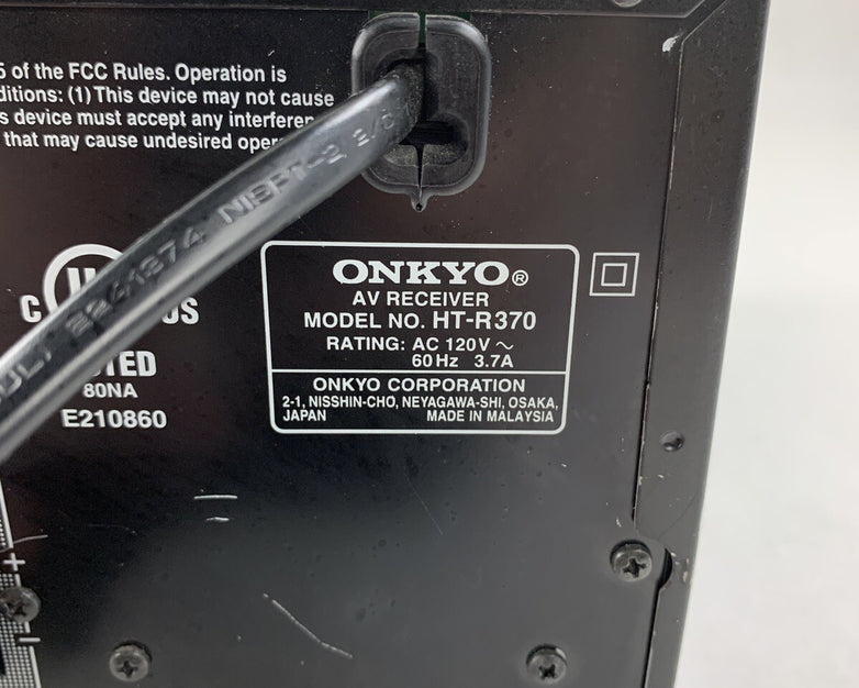 Onkyo HT-R370 Digital Surround A/V Receiver HDMI Parts Repair Left Side Cuts