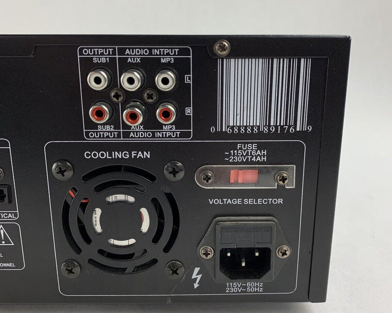Pyle PD1000A Home and Office AMP Receiver Stereo Tested No Remote
