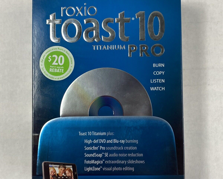 Open Box Roxio Toast 10 Titanium Pro For Mac