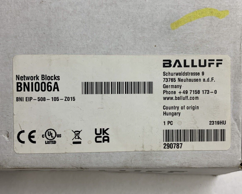 Balluff BN1006A Distribution Box 8-In/8-Out M12 Ports BNI EIP-50 Untested