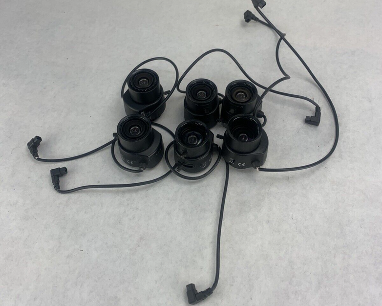 Lot of 6 Computar 2.9-8.2mm 1:10 1/3" Camera Lens For Parts or Repair