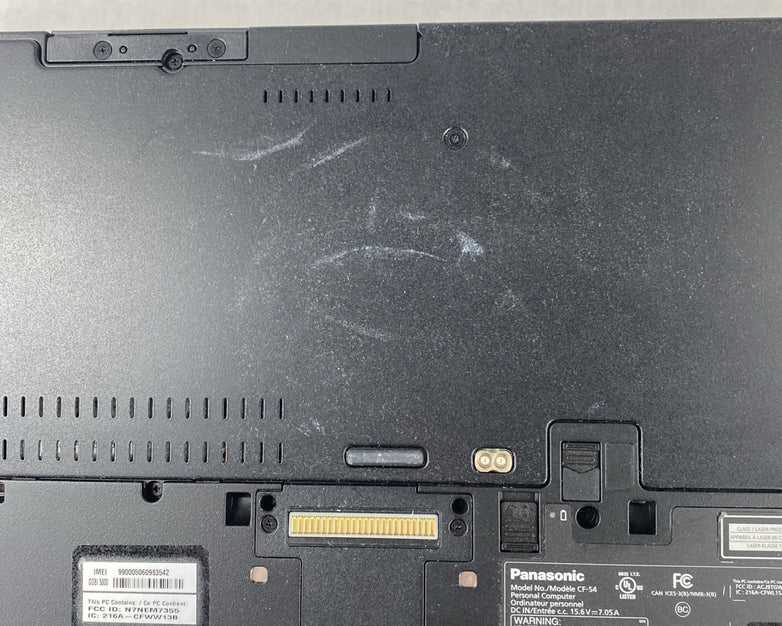 Panasonic Toughbook CF-54 14" Touch i5-6300U 2.4GHz 8GB RAM No Battery No HDD/OS