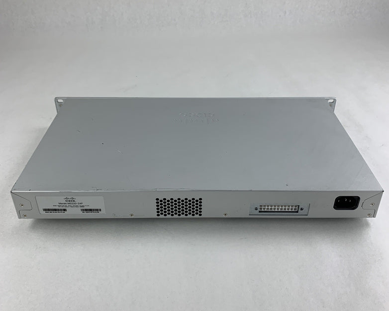 Meraki Cisco MS220-24P 24-Port Gigabit PoE+ Network Managed Switch Tested Reset