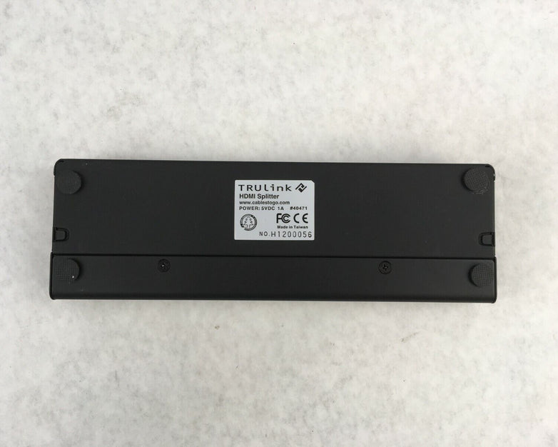 TRULINK 40471 2-Ports HDMI External Video Audio Splitter