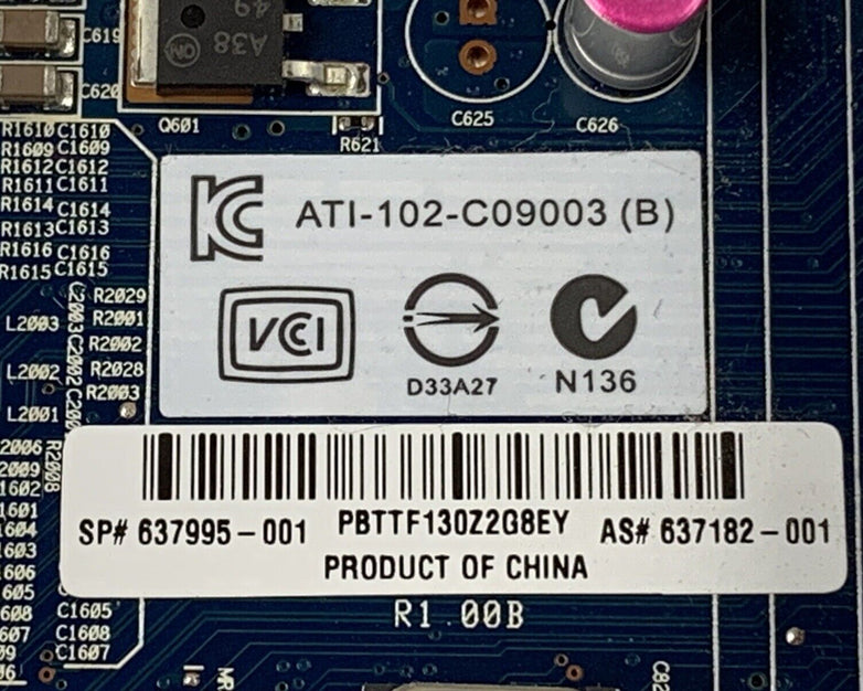ATI Radeon Dual Monitor 512MB Video Card ATI-102-C09003 B