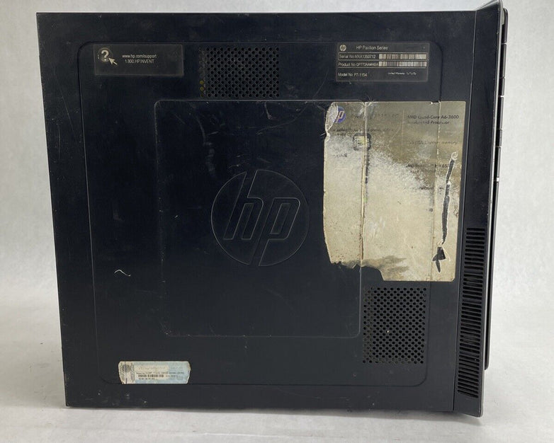 HP Pavilion P7-1154 MT AMD A6-3600 2.1GHz 6GB RAM No HDD No OS