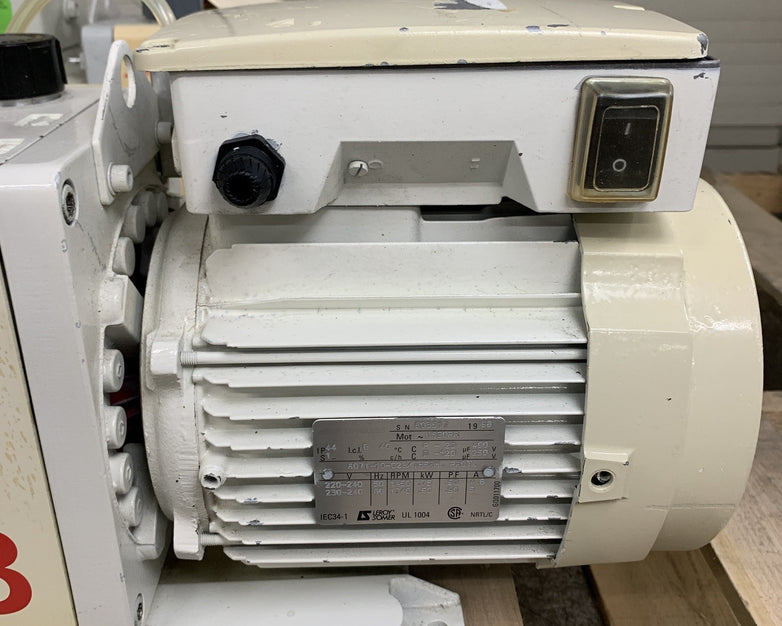 Edwards E2M28 Rotary Vane Vacuum Pump Drained Oil Parts and Repair Lot of 2x