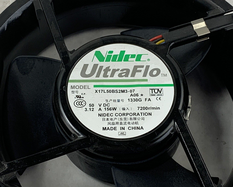 Nidec X17L50BS2M3-07 Fan 7200 RPM 156W DC 50V