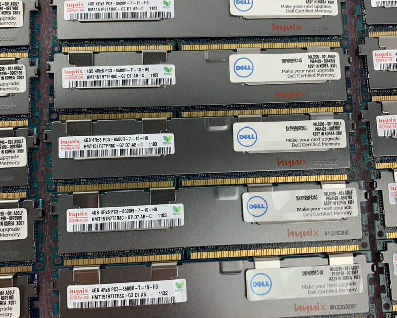 Lot of 48 Hynix4GB PC3-8500R-7-10-H0 Memory (HMT151R7TFR8C-G7 D7 AB-C)
