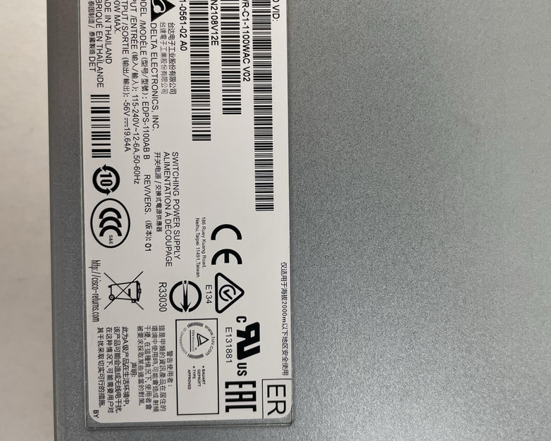 Delta PWR-C1-1100WAC V02 Power Supply Untested