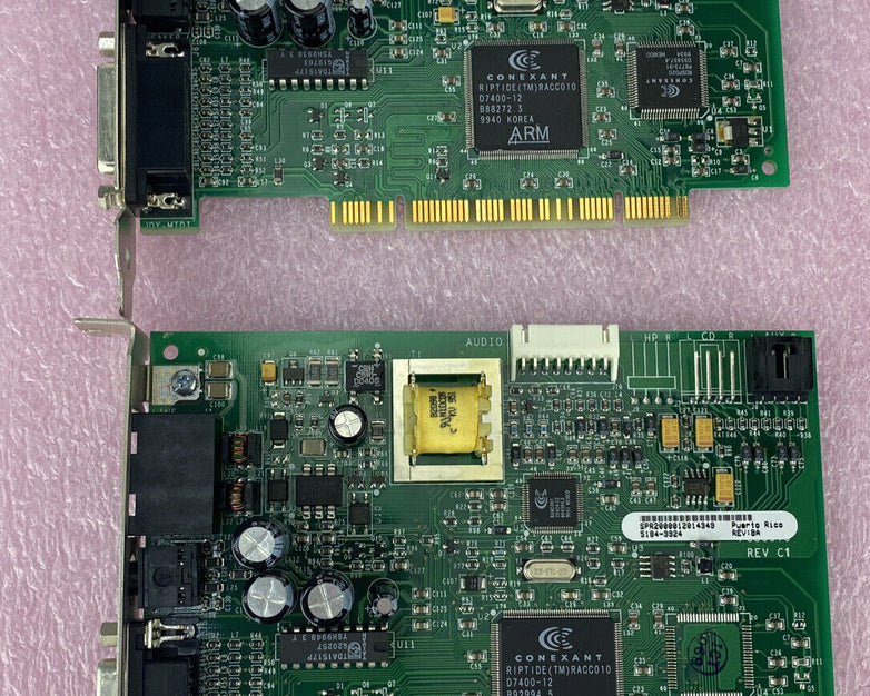 Smart Modular Tech 5184-9924 90079 PCI Sound Card Modem (Lot of 2)