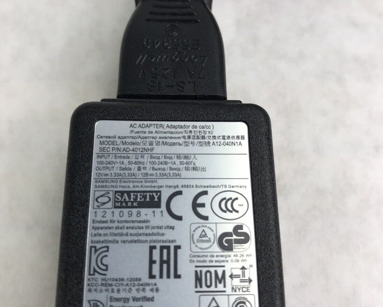 (Lot of 7) OEM Samsung AD-4012NHF 40W 12V 3.33A Charger for Chromebook