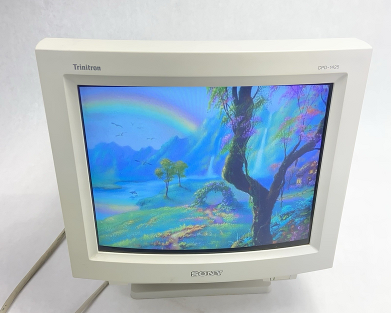 Sony Trinitron Color Monitor CPD-1425 Vintage Gaming CRT Display