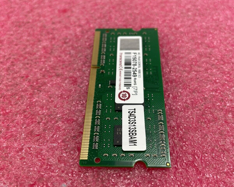 Transcend TS4D3S13SBAM1 4G 1Rx8 DDR3L 1600 SO Memory Module Lot of 8