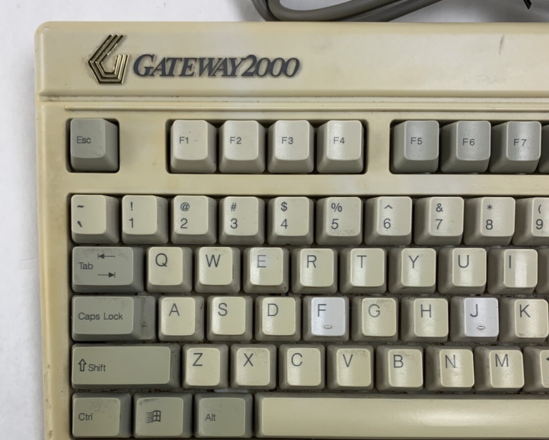 Gateway 2000 219600X-XX-XXX Vintage Keyboard Tested