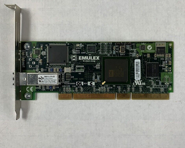 HP 2GB PCI-x FC LP9802 Network Adapter 336070-001 FC1010489-01 Emulex Cards