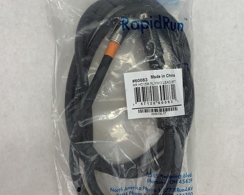 RapidRun 60083 RR HD15M Flying Lead 6FT (Lot of 2)