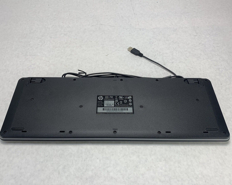 HP 672647-003 KU-1156 Wired Standard QWERTY USB Desktop Keyboard Black