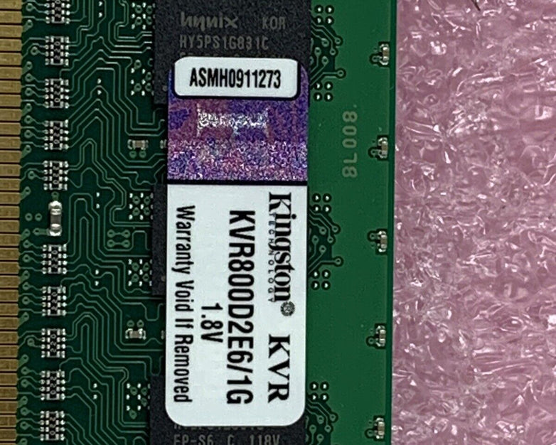 Kingston KVR800D2E6/1G 1GB 1.8V RAM
