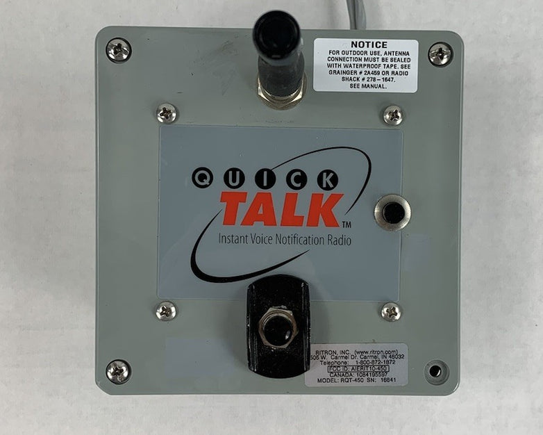 Quick Talk RQT-450 Instant Voice Notification Radio - Parts and Repair