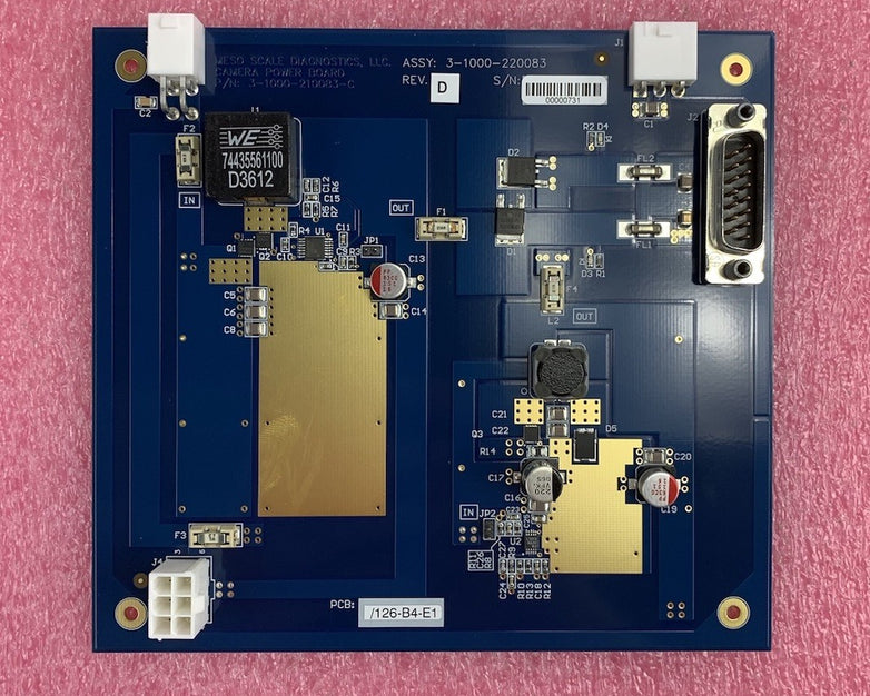Messo Scale Diagnostics 3-1000-220083 Rev D. Camera Power Board