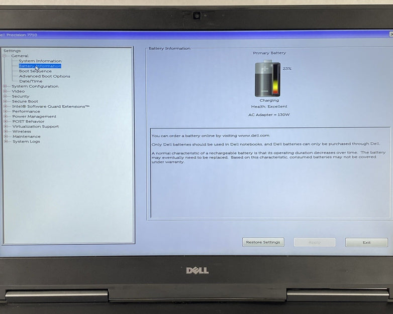 Dell Precision 7710 Intel Core i7-6920HQ 2.9GHz 16GB RAM 17.3" No HDD No OS