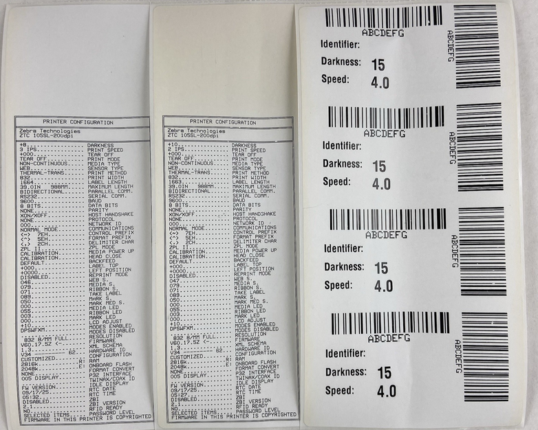 Zebra 105SL 203DPI Thermal Direct/Transfer Label Printer 10500-2001-0000 Tested