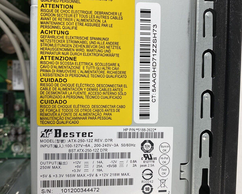 HP P6720F MT AMD Phenom 2 x4 840t 2.90GHz 6GB RAM No HDD No OS