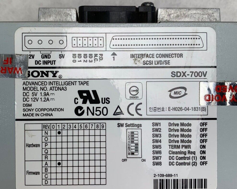 Sony ATDNA3 SDX-700V/L ATDNA3 SCSI 68PIN