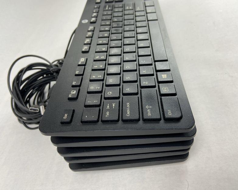 Lot of 5 (Five) Hewlett Packard HP PH0U Black Wired USB