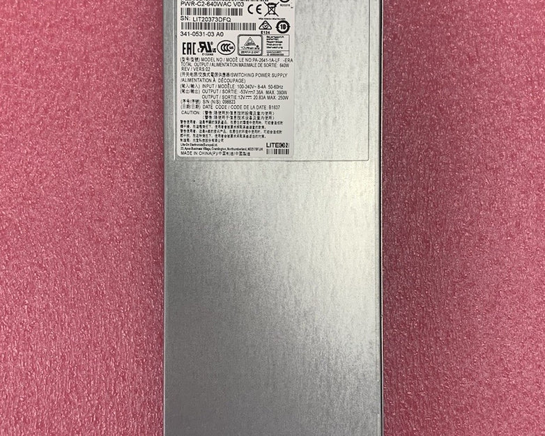 Liteon PWR-C2-640WAC 640W Power Supply PA-2641-1A-LF (Lot of 2)