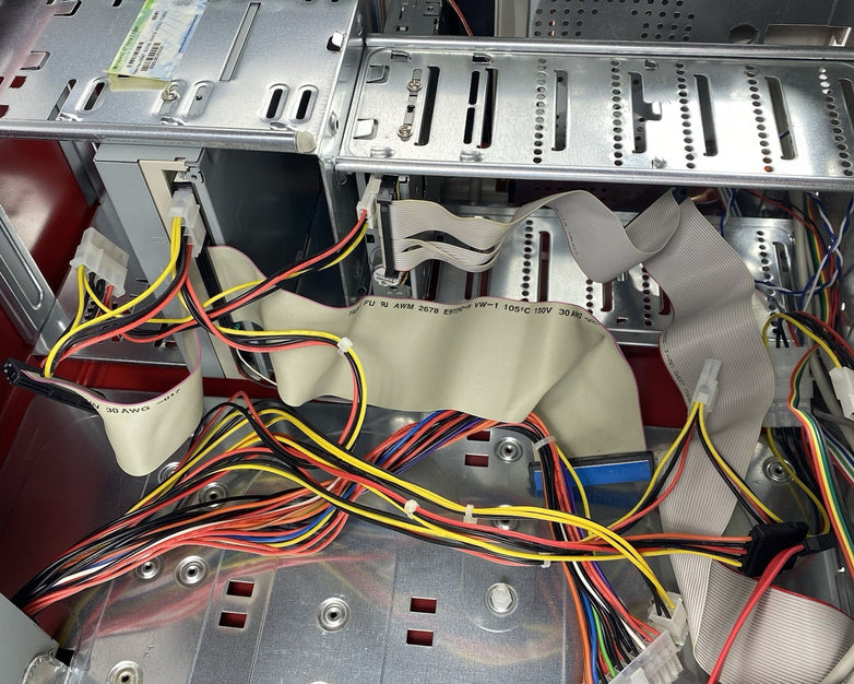 Unbranded Mid ATX Red Computer Case with 380W Power Supply