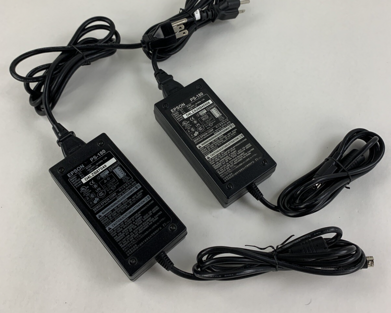 Epson PS-180 M244A AC Adapter Power Supply M159B M159A Printers Lot of 2