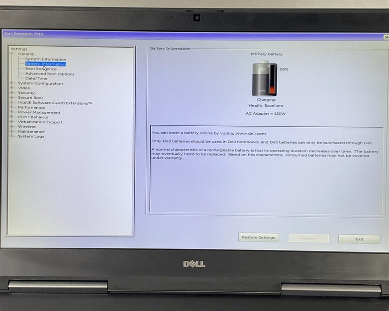 Dell Precision 7710 Intel Xeon E3-1505M v5 2.80 GHz 8 GB RAM 17.3" No HDD No OS