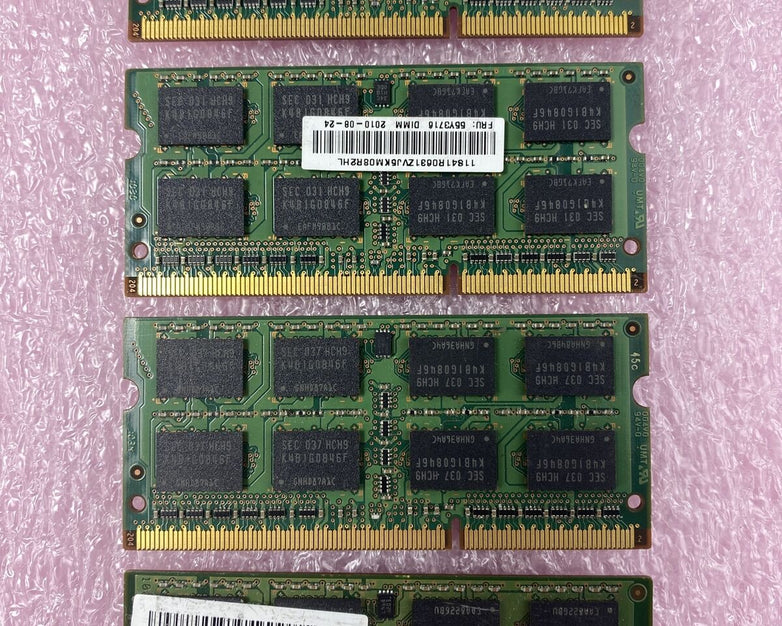 Lot ( 4 ) 2GB Samsung M471B5673FH0-CH9 2Rx8 PC3-10600S Laptop Memory RAM