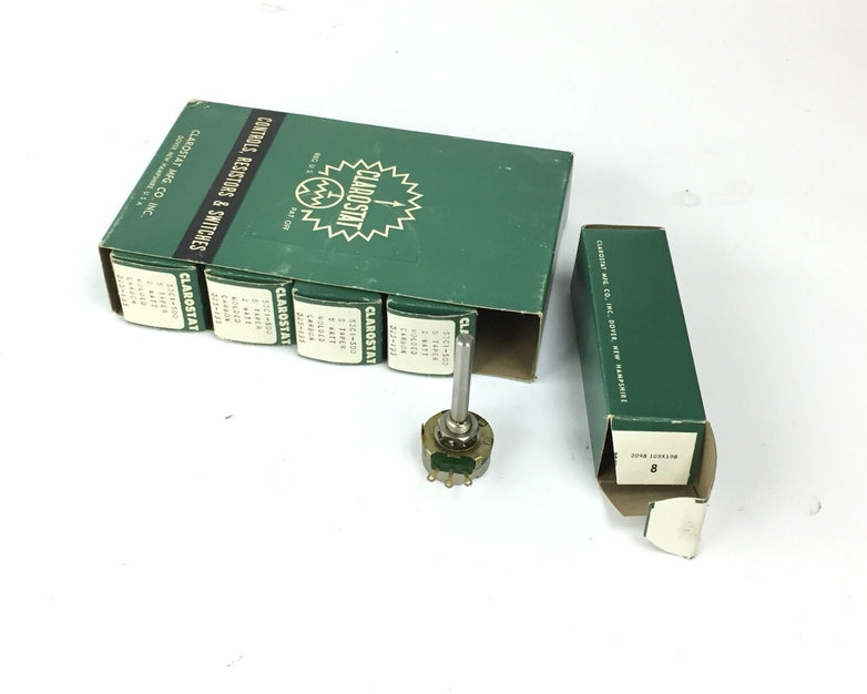 Clarostat 53C1-500 S Taper 2 Watt Molded Carbon 325-195 (Lot of 5)