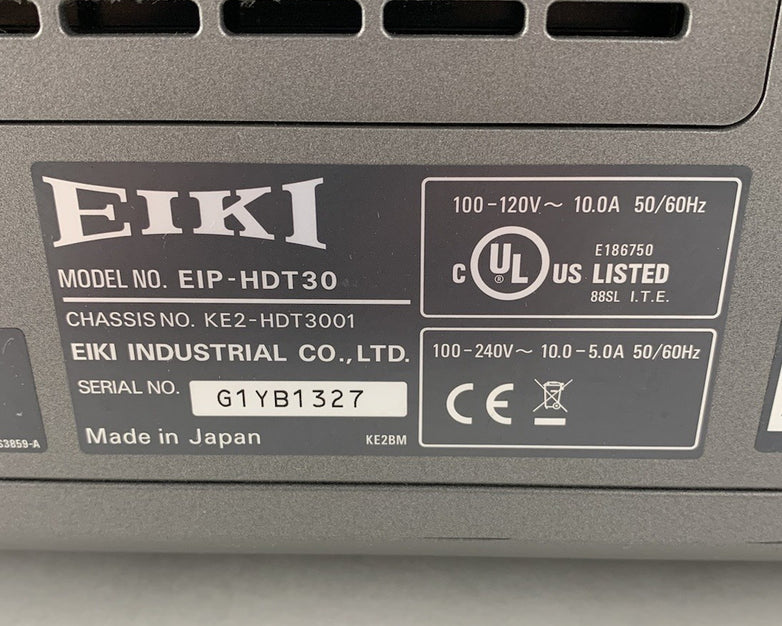 Eiki EIP-HDT30 Digital Theater Projector - Parts or Repair