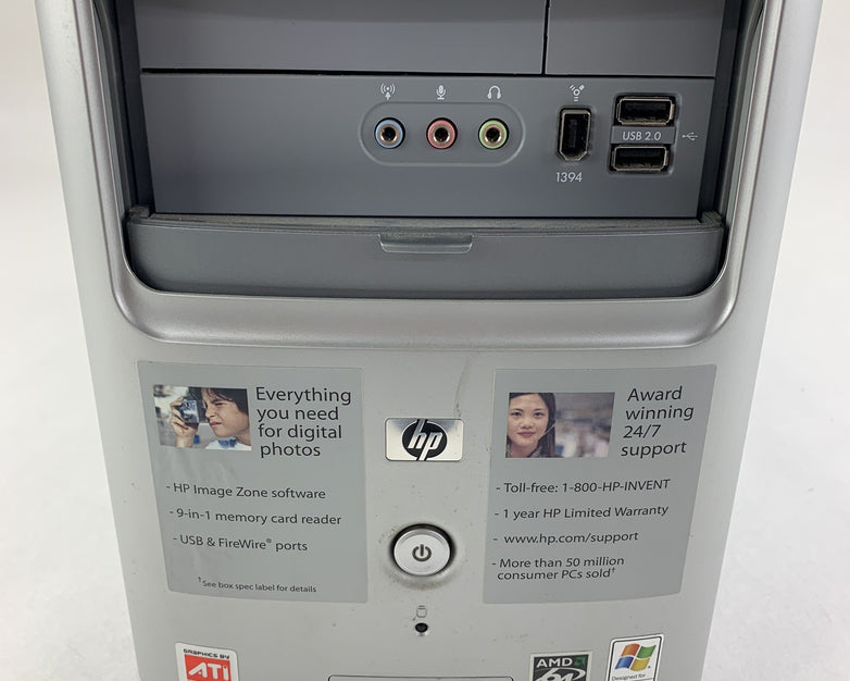 HP Pavilion A1330n Computer AMD Athlon 64 3800+ 2.4 GHz 1 GB Ram No OS No HDD