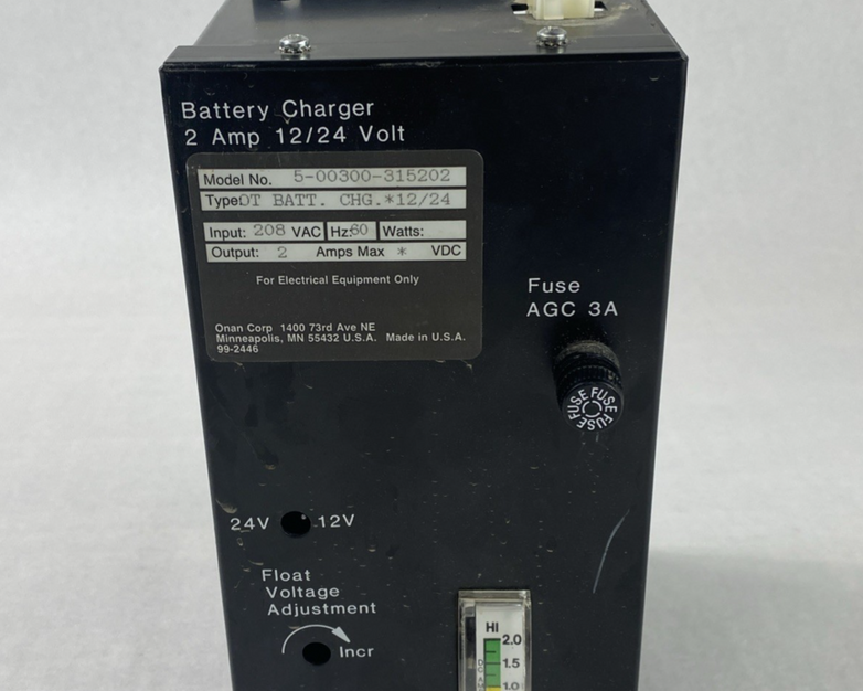 Onan OT Battery Charger Model 5-00300-315202 2 Amp 12/24 Volt - Parts or Repair