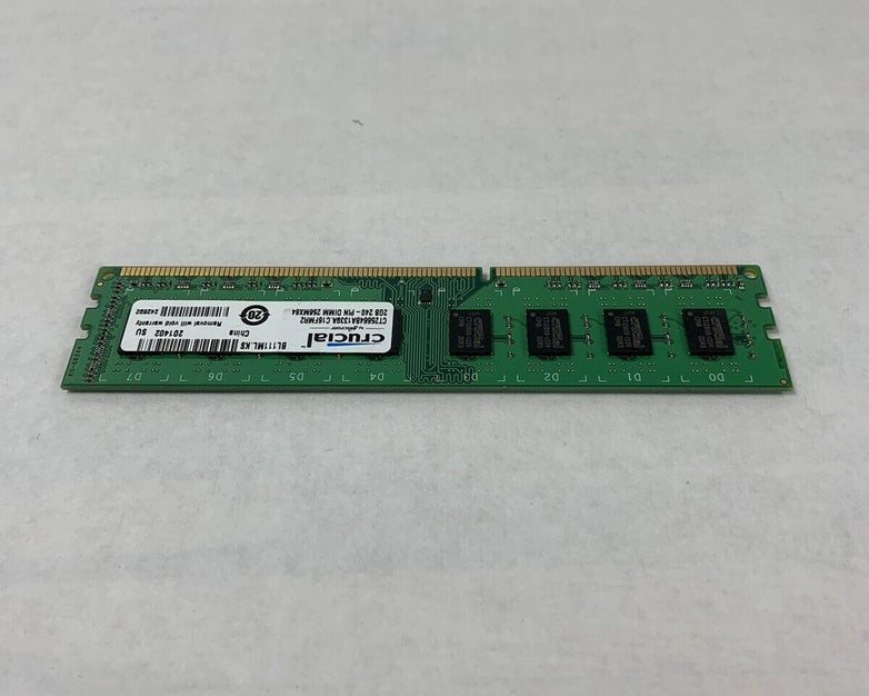 Crucial 2GB 240-Pin DIMM 256MX64 Memory CT25664BA1339A.C16FMR2 (Lot of 6)