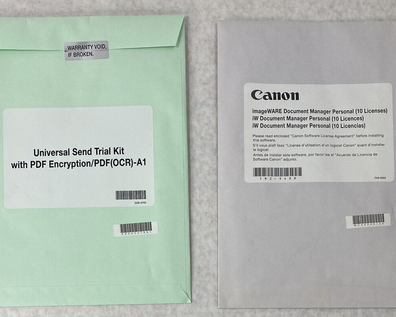 Canon ImageWARE Document Manager Personal 10 Licenses + Send Trial Kit A1 Bundle
