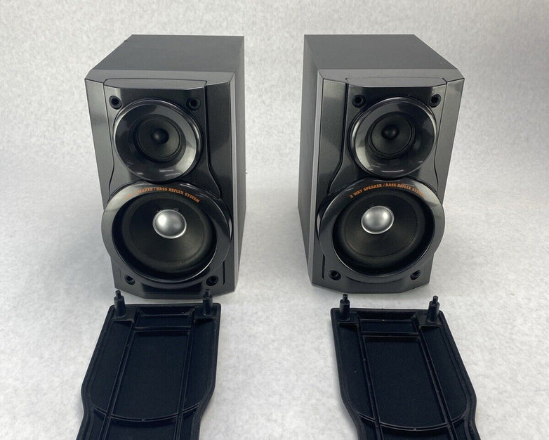 Panasonic SA-PM12 Mini Stereo 5 CD Cassette Tape SB-PM11 Speakers NO REMOTE