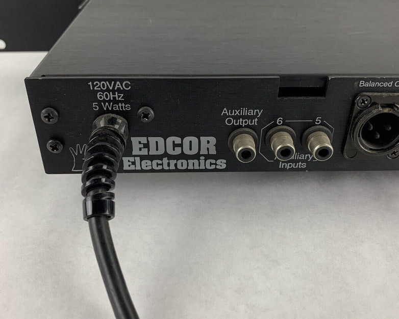 Edcor Electronic MX100PX Programable Microphone Mixer Power Tested