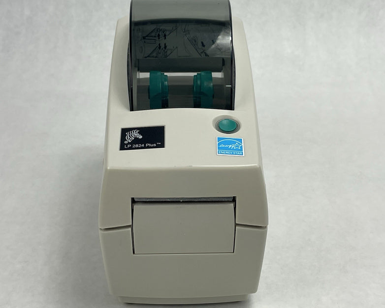 Zebra LP 2824 Z Direct Thermal Barcode Label Printer Tested For Parts No Clamps