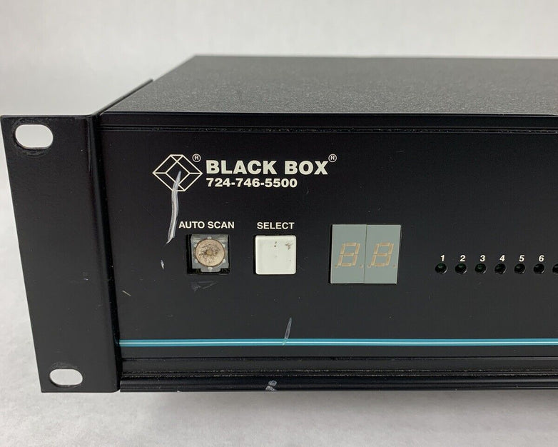 Black Box ServSwitch DUO R2 P/N KV6112FA Tested Auto Scan Button Missing Cover