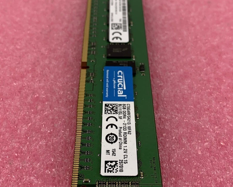 Crucial 8GB (1 x 8GB) PC4-17000 DDR4-2133 Memory CT8G4DFS8213.C8FBD1 (Lot of 4)