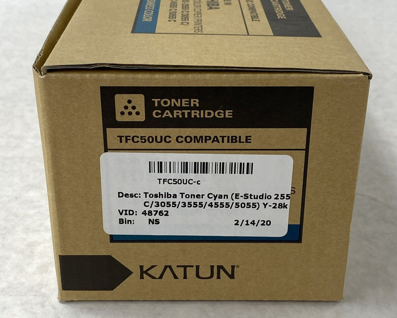 Katun TFC50UC Compatible Cyan Toner Cartridge For Toshiba Color Copier/ Printers